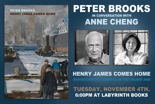 'Henry James Comes Home' — Peter Brooks in conversation with Anne Cheng, Princeton, NJ
